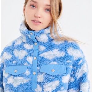 Urban Outfitters Cloud Nine Sherpa Popover Jacket